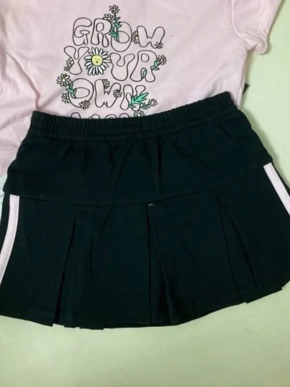 Adidas cute pink skirt top set 6234 - Picture 3 of 6